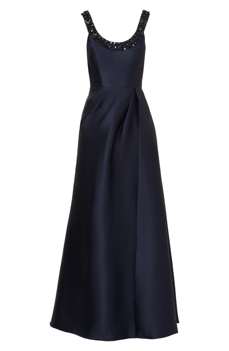 Adrianna Papell Beaded Mikado Ballgown, Alternate, color, 