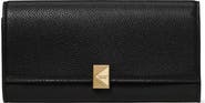 Kate Spade New York deco large pebbled leather flat wallet