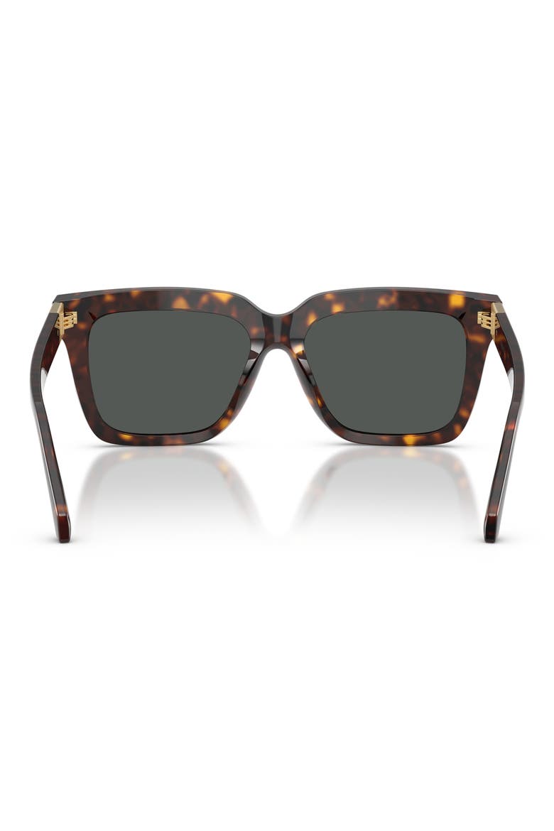 55mm Square Sunglasses, Alternate, color, HAVANA / DARK GREY