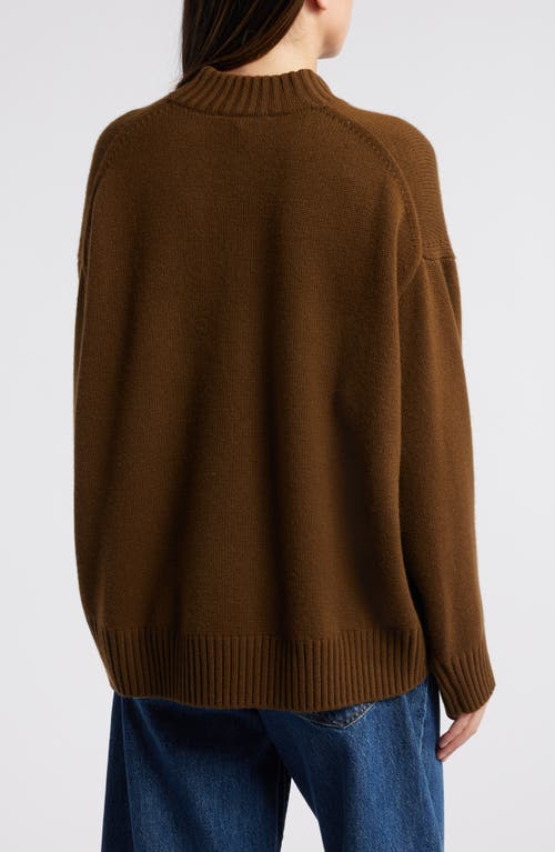 Frame Oversize Cashmere Sweater In Green