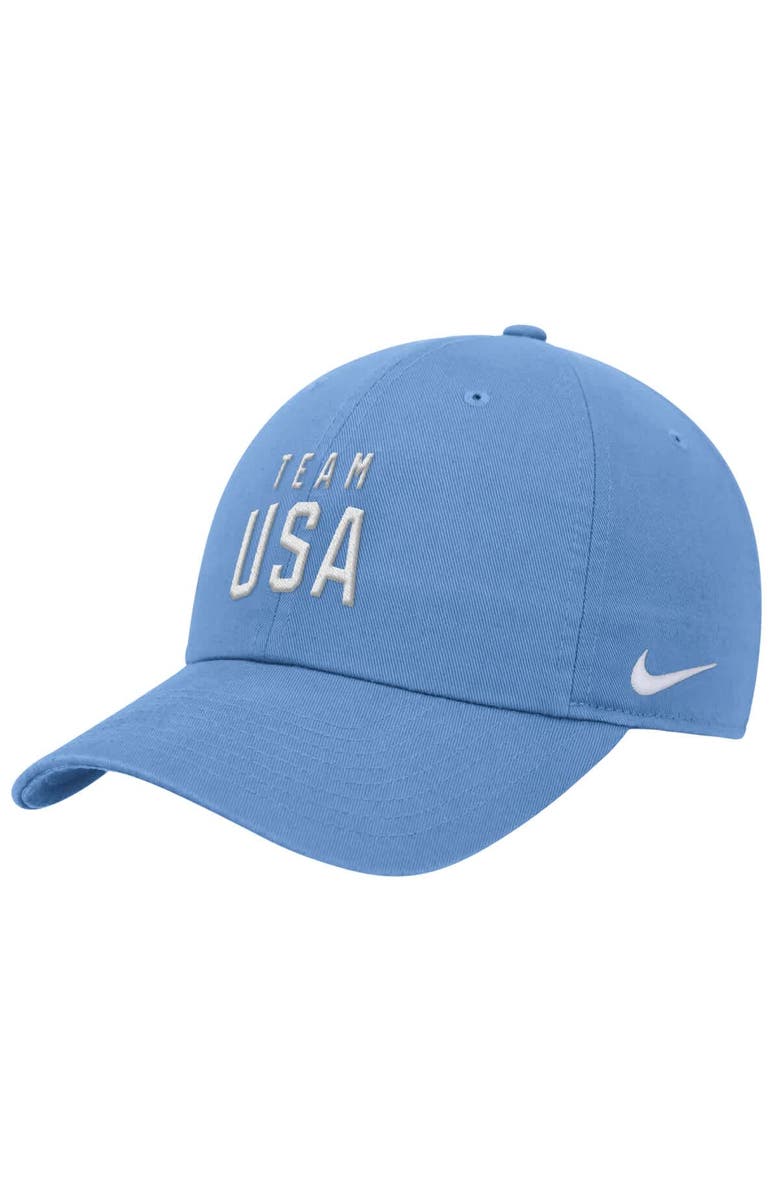 Nike Men's Nike Light Blue Team USA Club Adjustable Hat, Main, color,