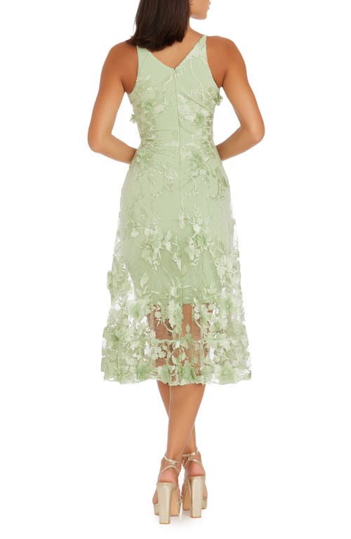 DRESS THE POPULATION DRESS THE POPULATION AUDREY EMBROIDERED FIT & FLARE DRESS