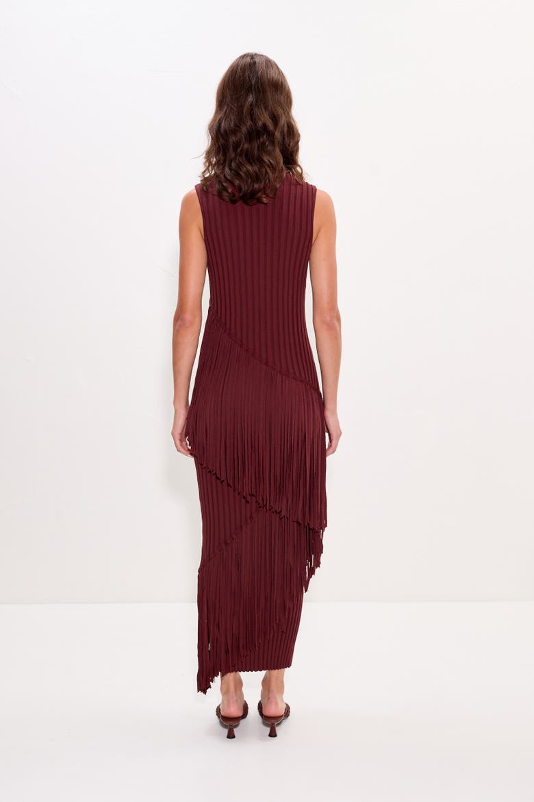 Spiral Knit Dress, Alternate, color, Choco Brown