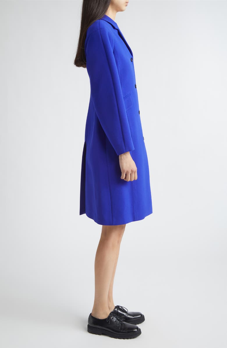 Jil Sander Sculpted Crepe Coat, Alternate, color, Bluebell