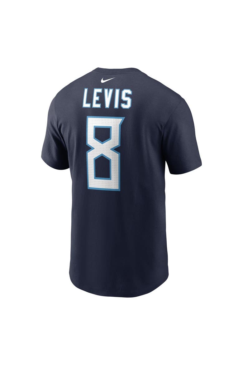 Men's Nike Will Levis Navy Tennessee Titans 2023 NFL Draft Player Name & Number T-Shirt, Alternate, color, Navy