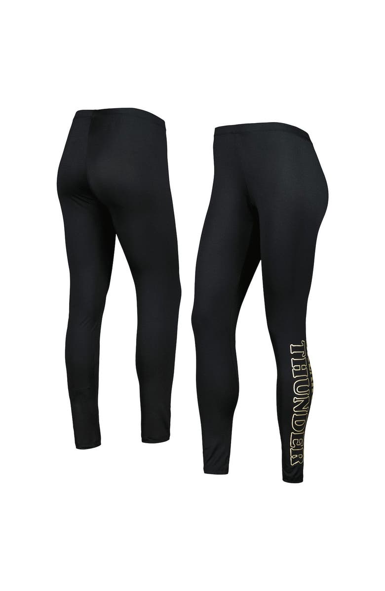 G-III 4HER BY CARL BANKS Women's G-III 4Her by Carl Banks Black Oklahoma City Thunder Stadium Leggings, Main, color, 