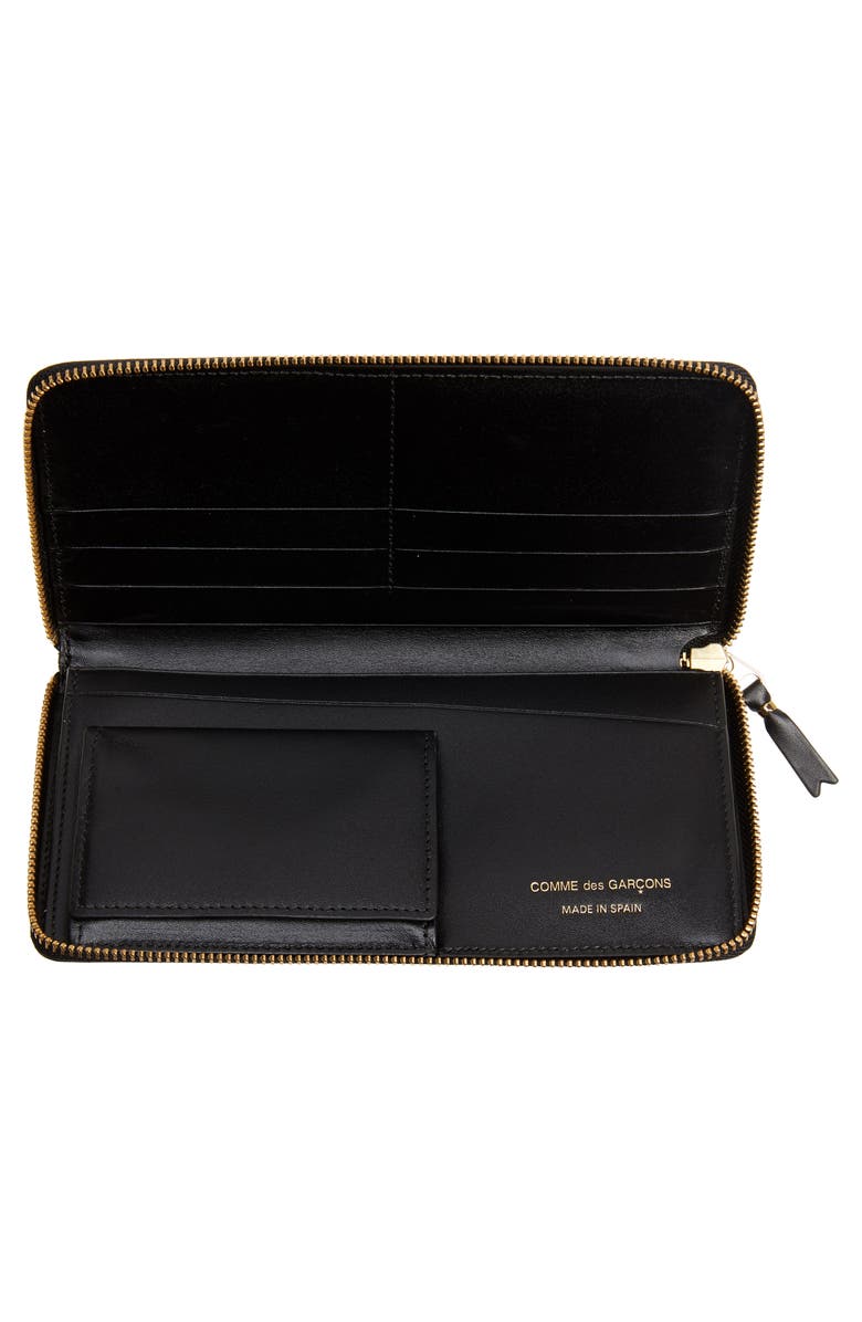 Comme des Garçons Wallets Huge Logo Long Zip Wallet, Alternate, color, 