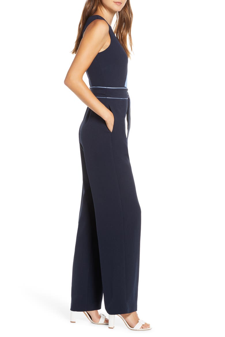 Colorblock Jumpsuit, Alternate, color, NAVY/ MULTI