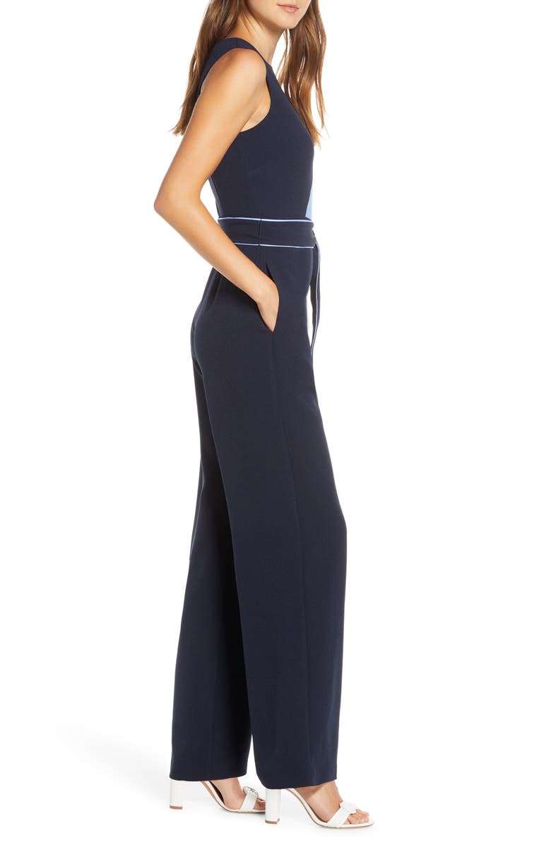 Vince Camuto Colorblock Jumpsuit, Alternate, color, 