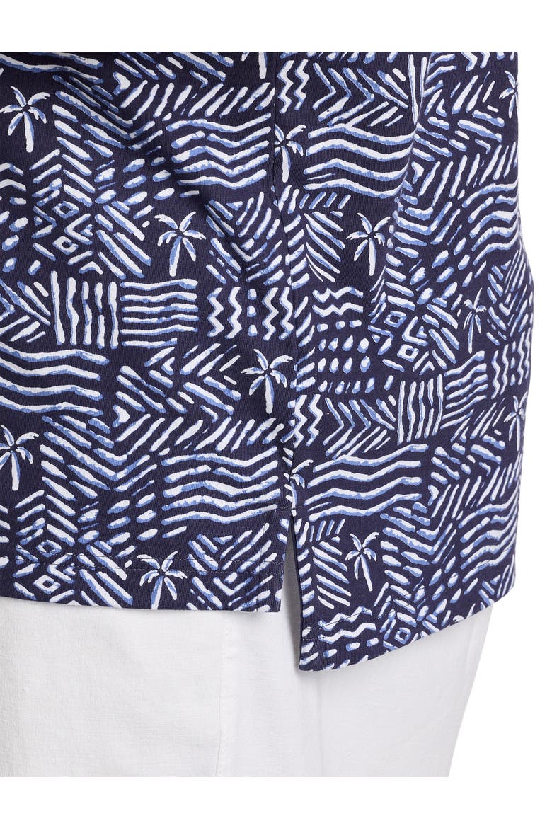 Big & Tall Batik Print Polo Shirt, Alternate, color, BLUE MULTI