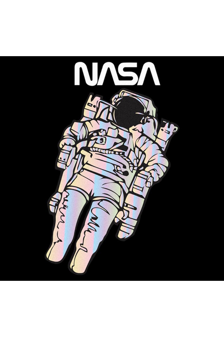Men's NASA Space Astronaut Logo Graphic T-Shirt, Alternate, color, Black