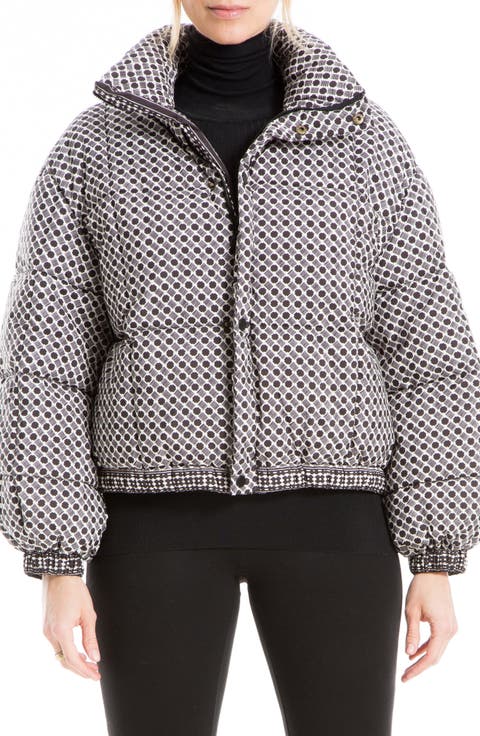Geo Print Puffer Jacket