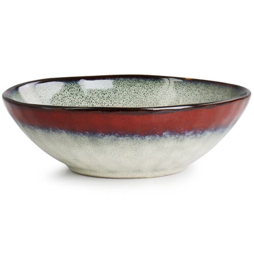 Elama Samara 12 Piece Stoneware Dinnerware Set In Multi