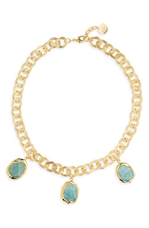 Stone Dangle Necklace