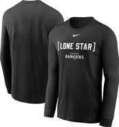 Nike Men's Nike Black Texas Rangers Local Nickname Long Sleeve T-Shirt