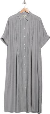 MAX STUDIO Elbow Sleeve Maxi Shirtdress
