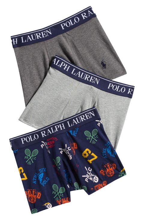 Kids' Assorted 3-Pack Stretch Cotton Boxers(Big Kid)