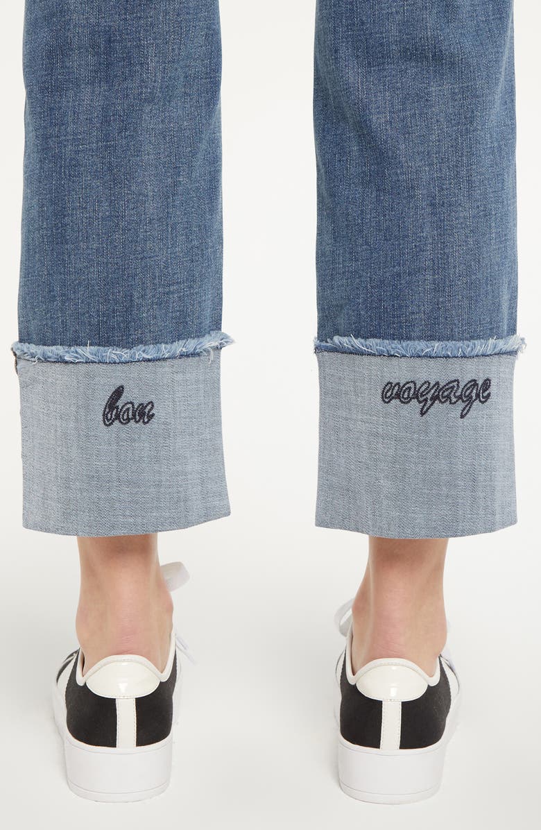 NYDJ Marilyn Bon Voyage Cuff Straight Leg Jeans, Main, color,