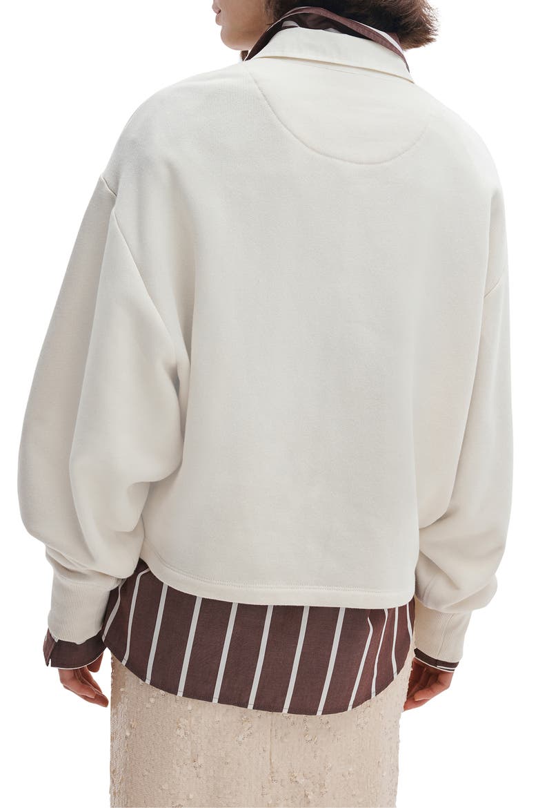 Vintage Terry Polo Sweatshirt, Alternate, color, SAND