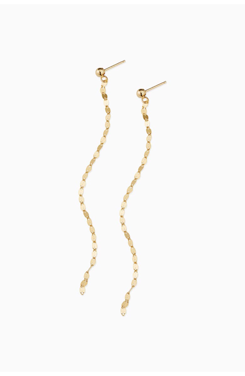 Oradina 14K Gold Cabaret Chain Duster Earrings, Alternate, color, 