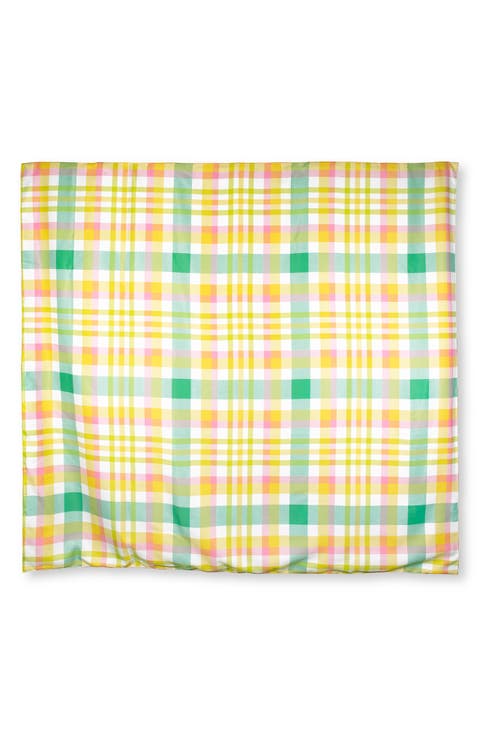 garden plaid picnic blanket