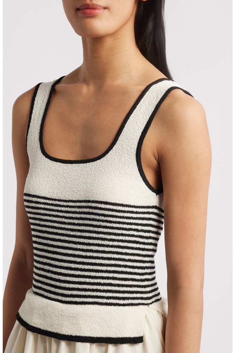 Sleeveless Stripe Maxi Sundress, Alternate, color, CREAM