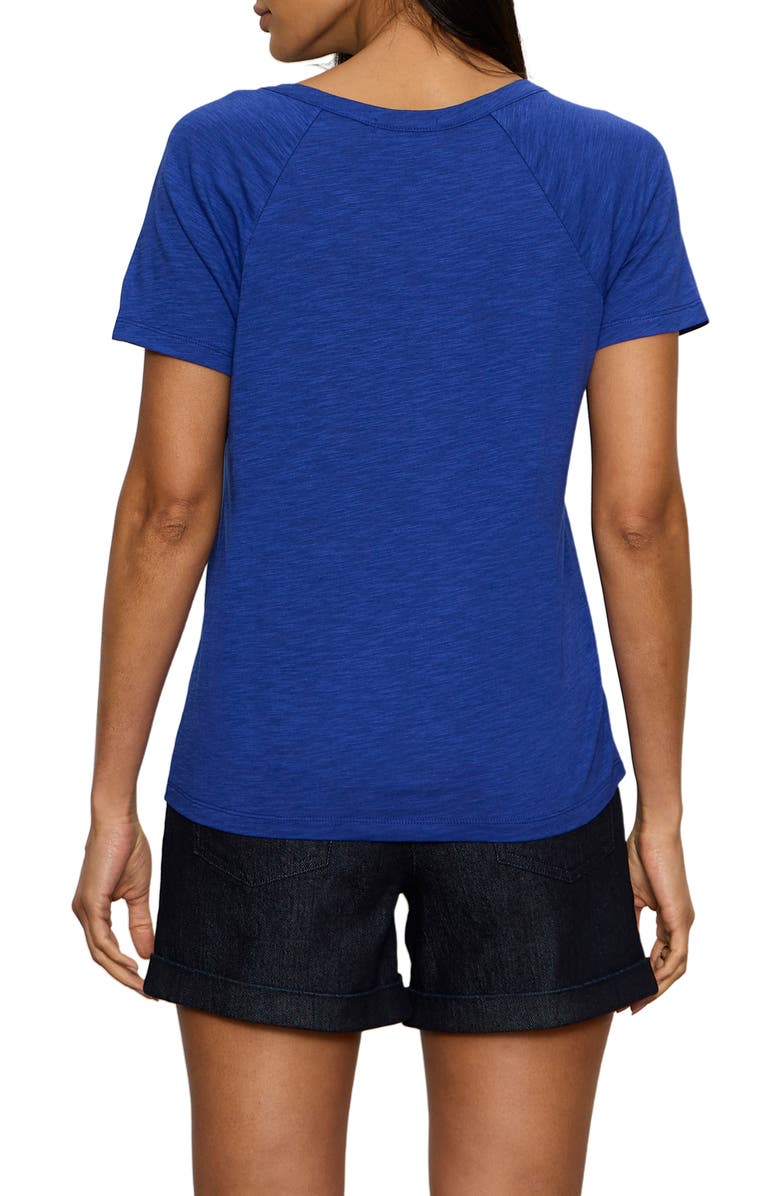Sanctuary Notch V-Neck Cotton Blend T-Shirt, Alternate, color, 