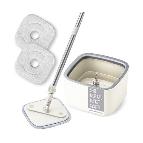 Rotating Stainless Steel Spin Mop with Separation Bucket