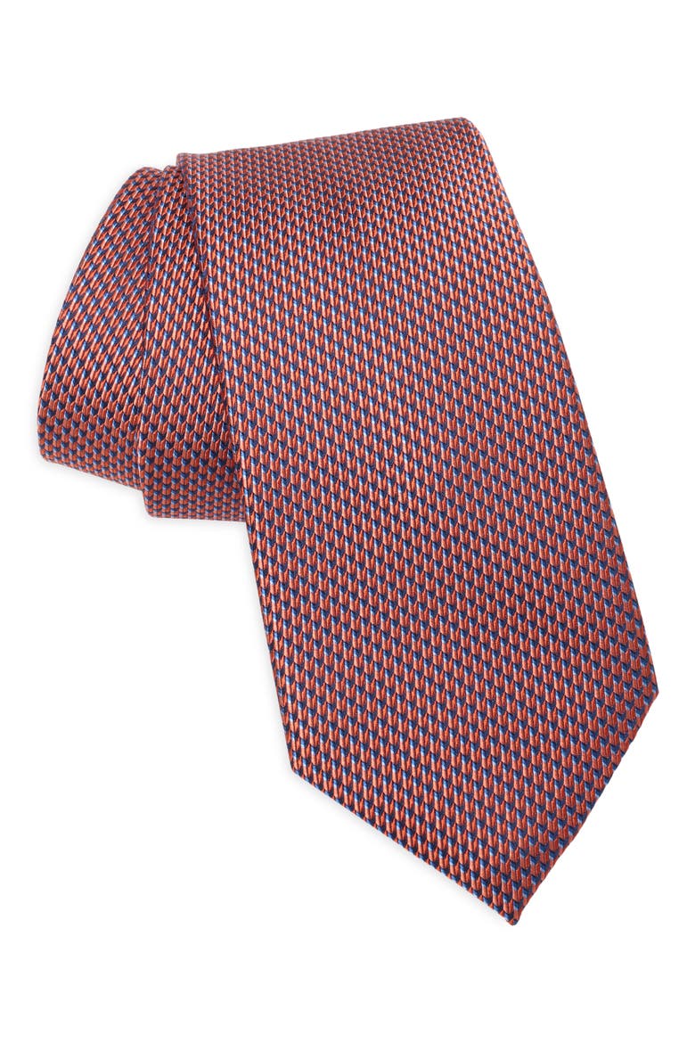 Malton Nate Silk Blend Tie, Main, color, ORANGE