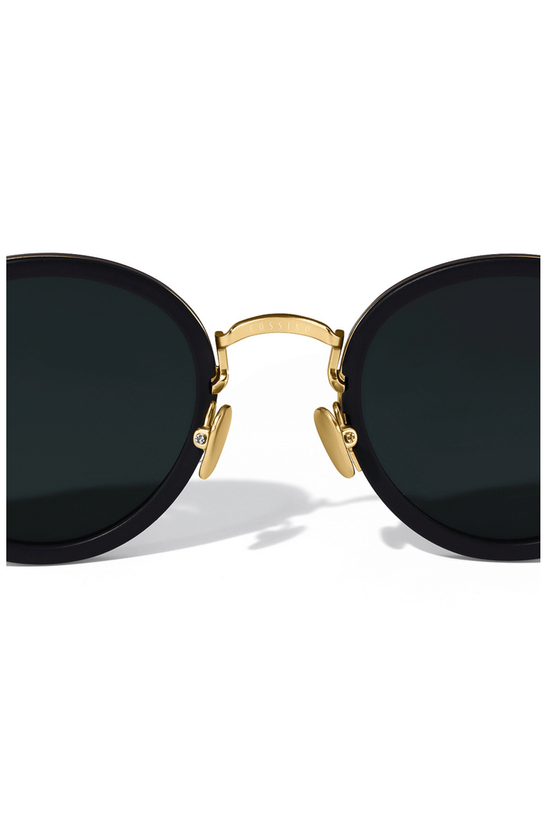 Coco 48mm Round Sunglasses, Alternate, color, Black