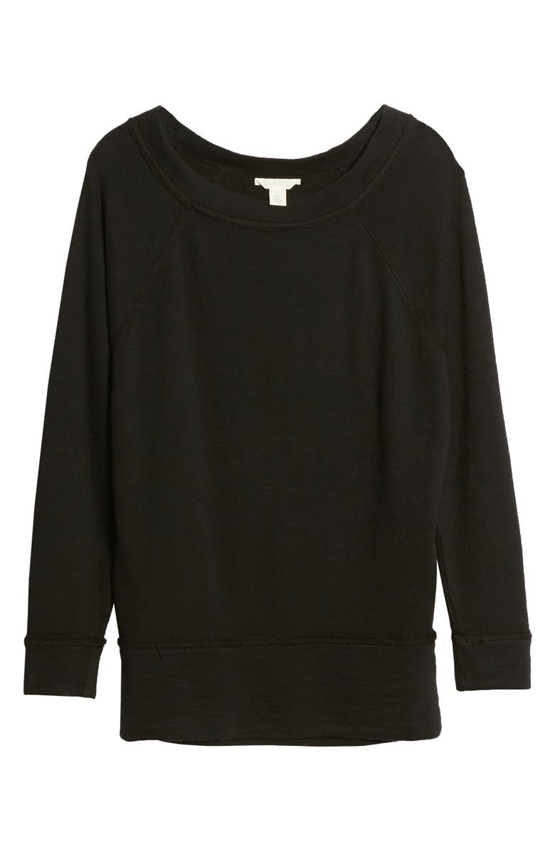 Caslon<sup>®</sup> Dolman Sleeve Cotton Blend Pullover, Alternate, color,