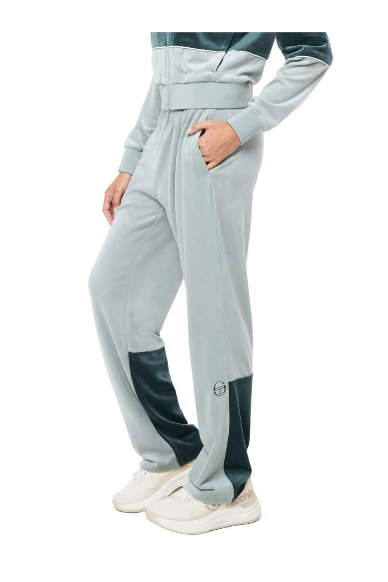 Lina Velour Track Pant, Main, color, GREEN GABLES