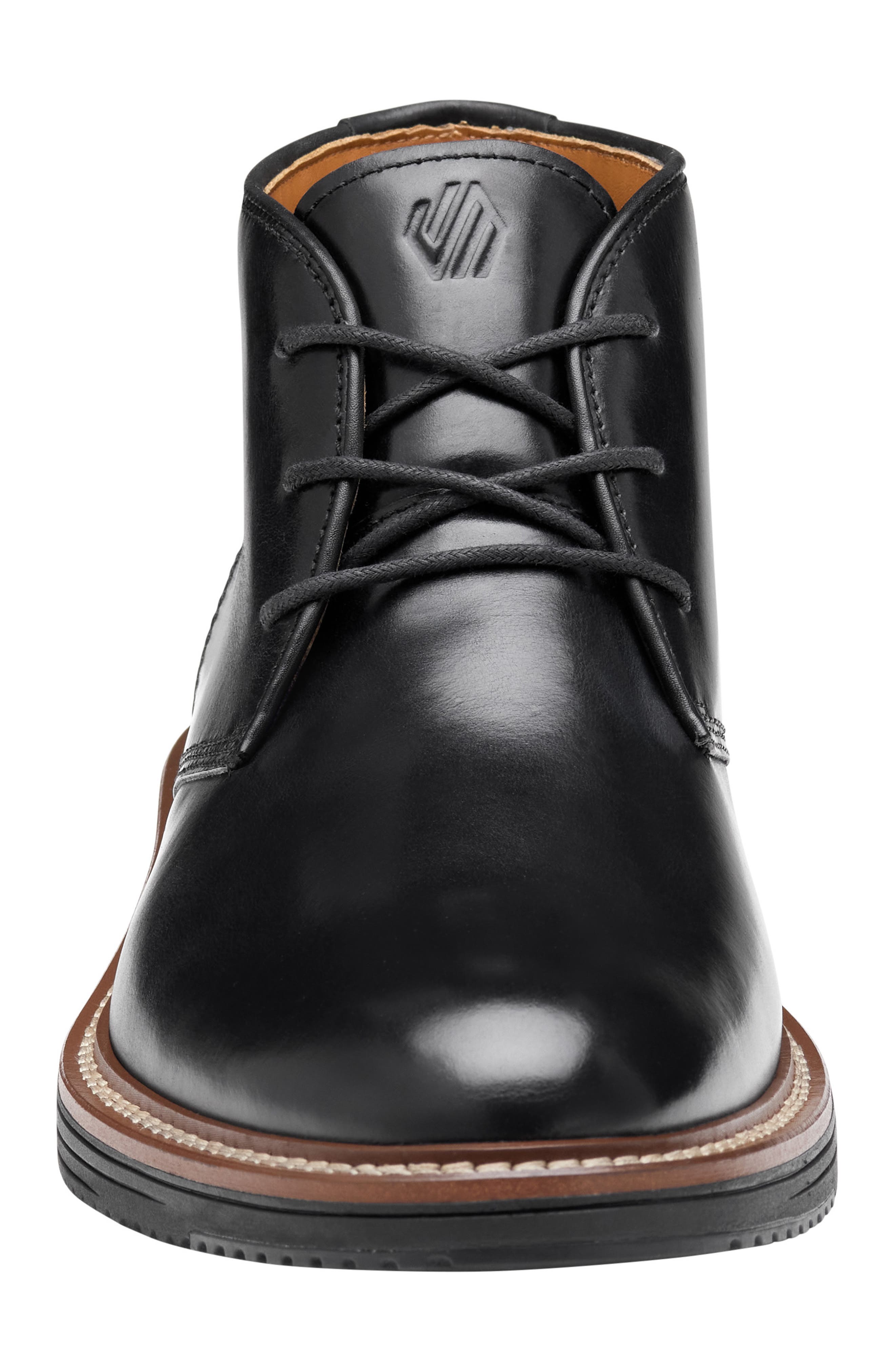 Johnston & Murphy Upton Chukka, Alternate, color, Black Full Grain