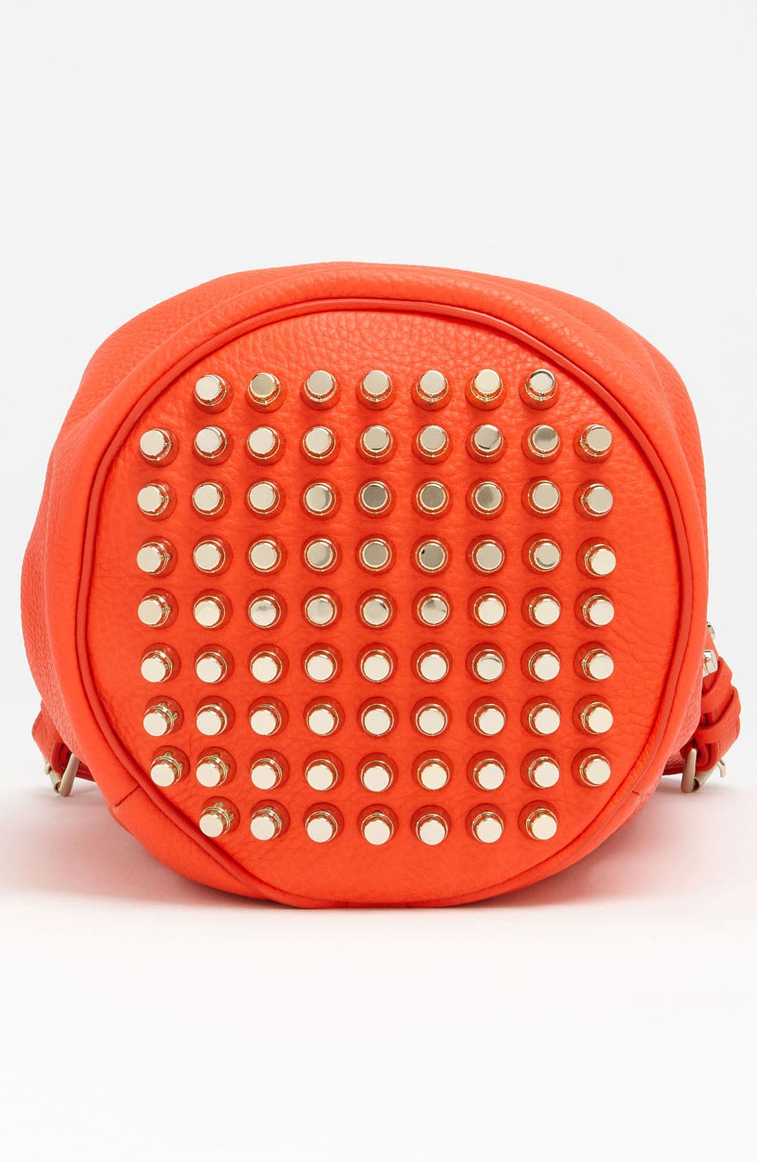 'Diego - Pale Gold' Leather Bucket Bag, Alternate, color, TANG/ PALE GOLD