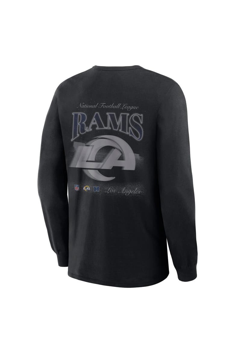 Men's Fanatics Black Los Angeles Rams Midnight Falls Long Sleeve T-Shirt, Alternate, color, Black