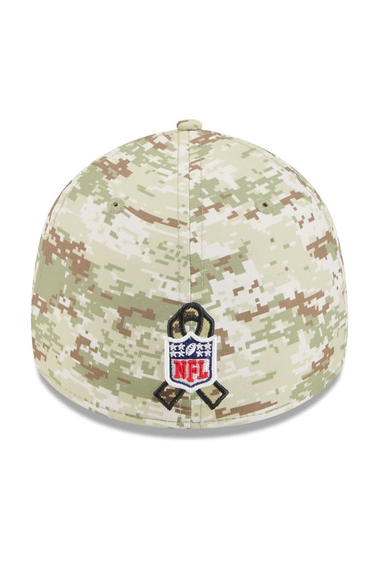 Men's New Era  Camo New York Jets 2025 Salute to Service 39THIRTY Flex Hat, Alternate, color, Camo