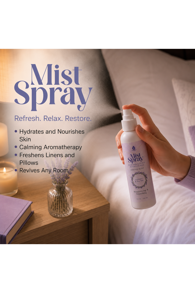 Essential Oils & Wellness Mist Spray Set, Alternate, color, White