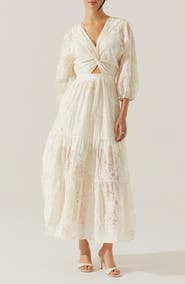 ASTR the Label Jesalyn Cutout Detail Eyelet Dress