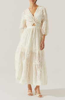 Jesalyn Cutout Detail Eyelet Dress