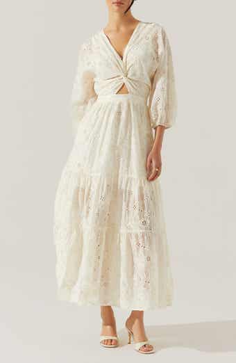 Jesalyn Cutout Detail Eyelet Dress