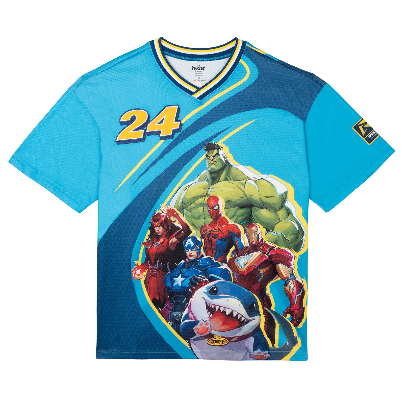 Marvel Athletic Short Sleeve Tee In Blue