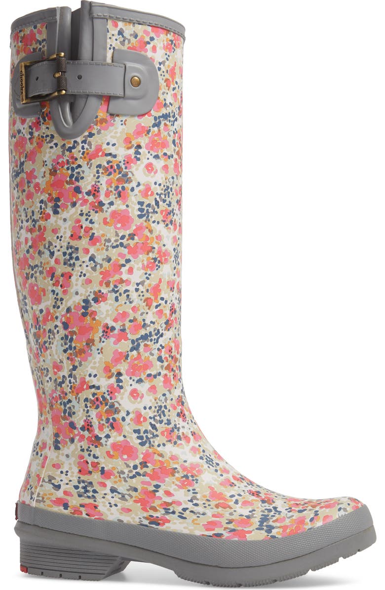 Chooka Julia Floral Waterproof Rain Boot, Alternate, color,