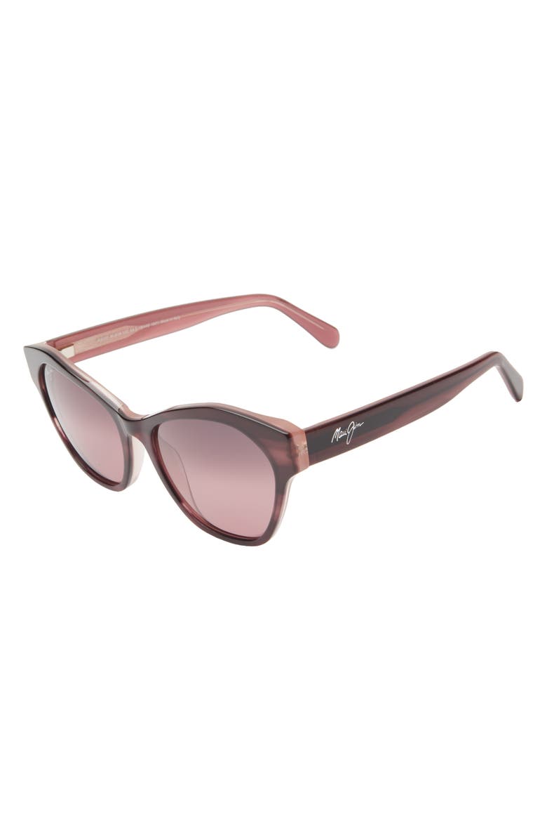 Maui Jim 55mm Core Cat Eye Polarized Sunglasses, Alternate, color, Plum Plum Rose