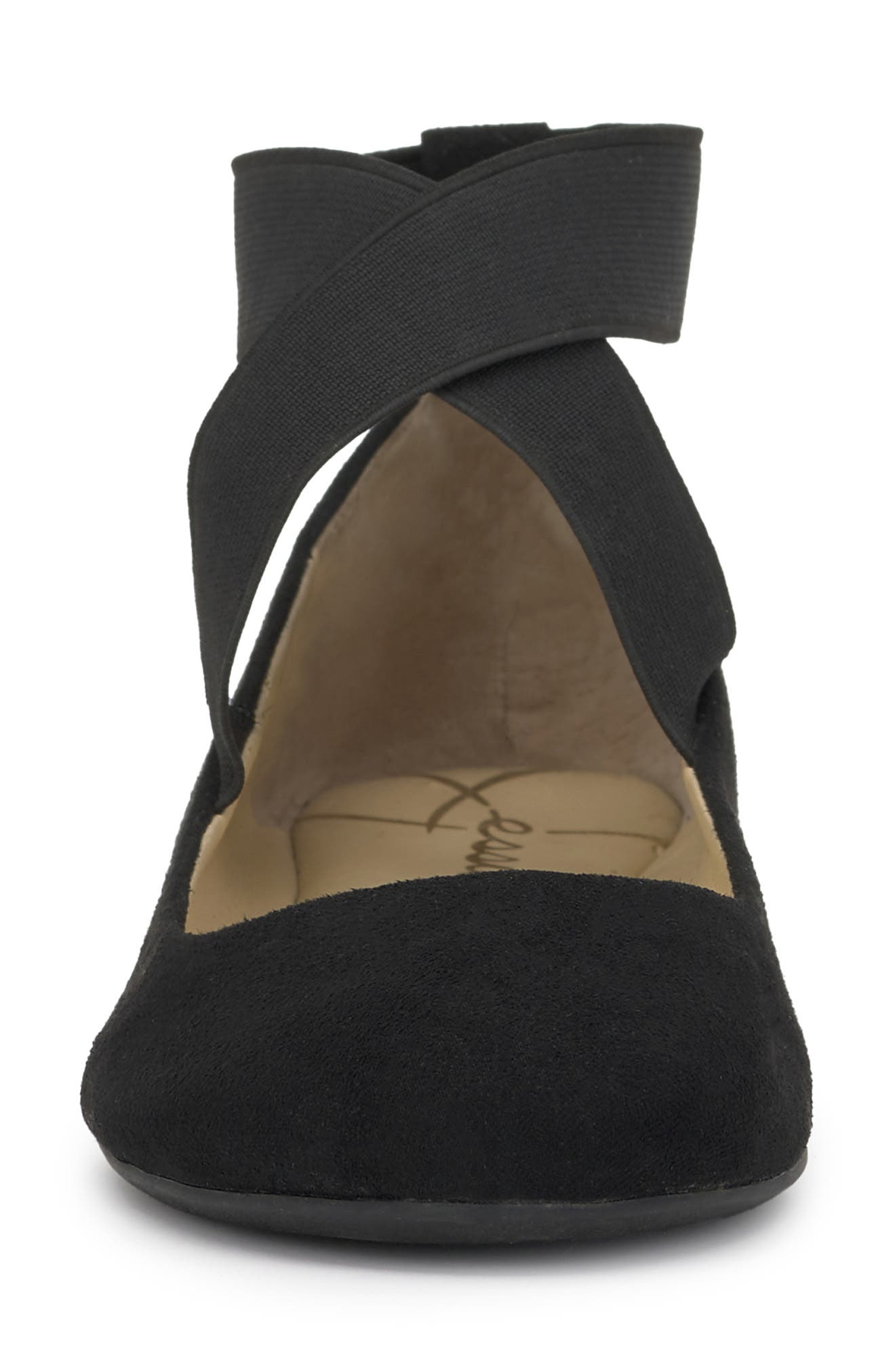 Jessica Simpson Mandayss Ankle Strap Ballet Flat, Alternate, color, Black 02