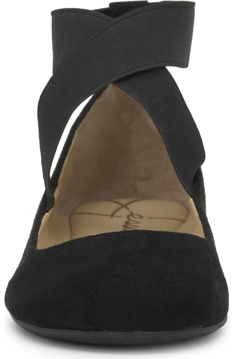 Jessica Simpson Mandayss Ankle Strap Ballet Flat, Alternate, color, Black 02