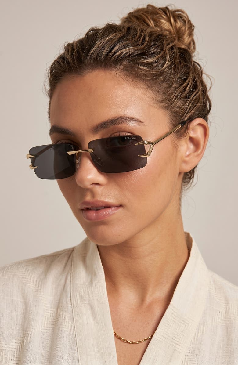 Fifth & Ninth Voss 58mm Rectangular Sunglasses, Alternate, color,
