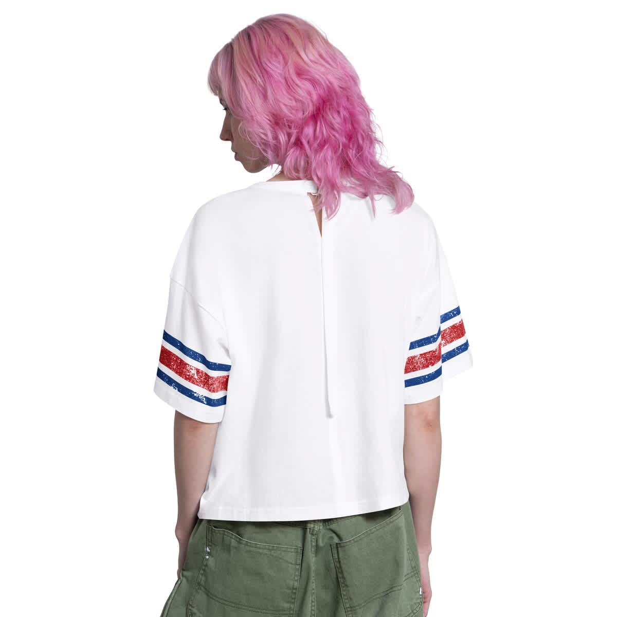 Women's Starter  White Philadelphia Phillies Cropped Hurry Up Offense T-Shirt - image 2