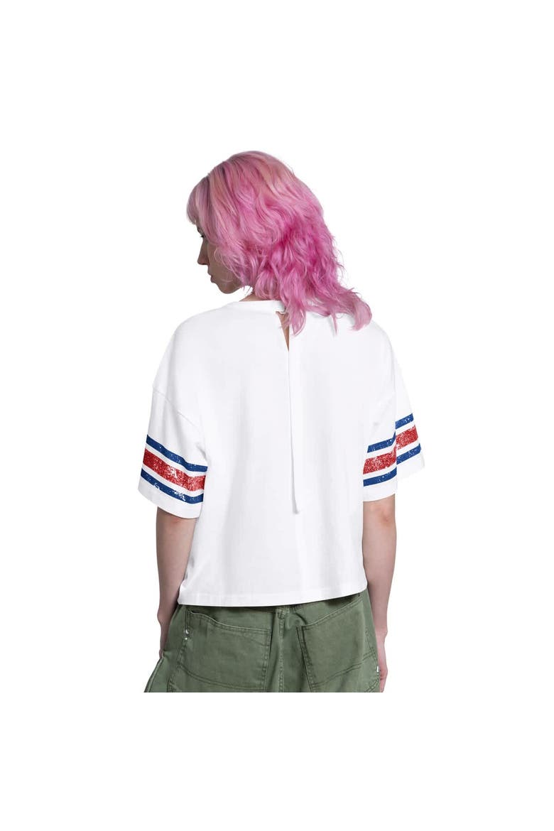 Women's Starter  White Philadelphia Phillies Cropped Hurry Up Offense T-Shirt, Alternate, color, White