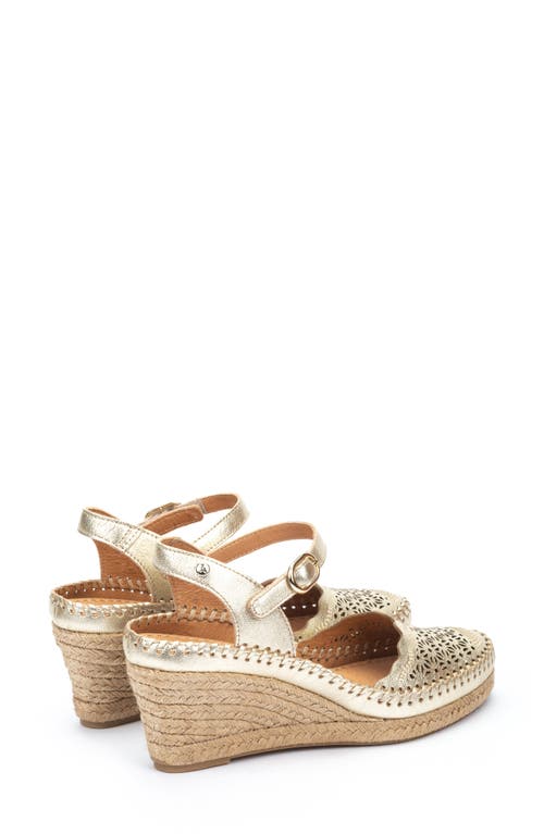 Pikolinos Vila Espadrille Wedge In Carrara
