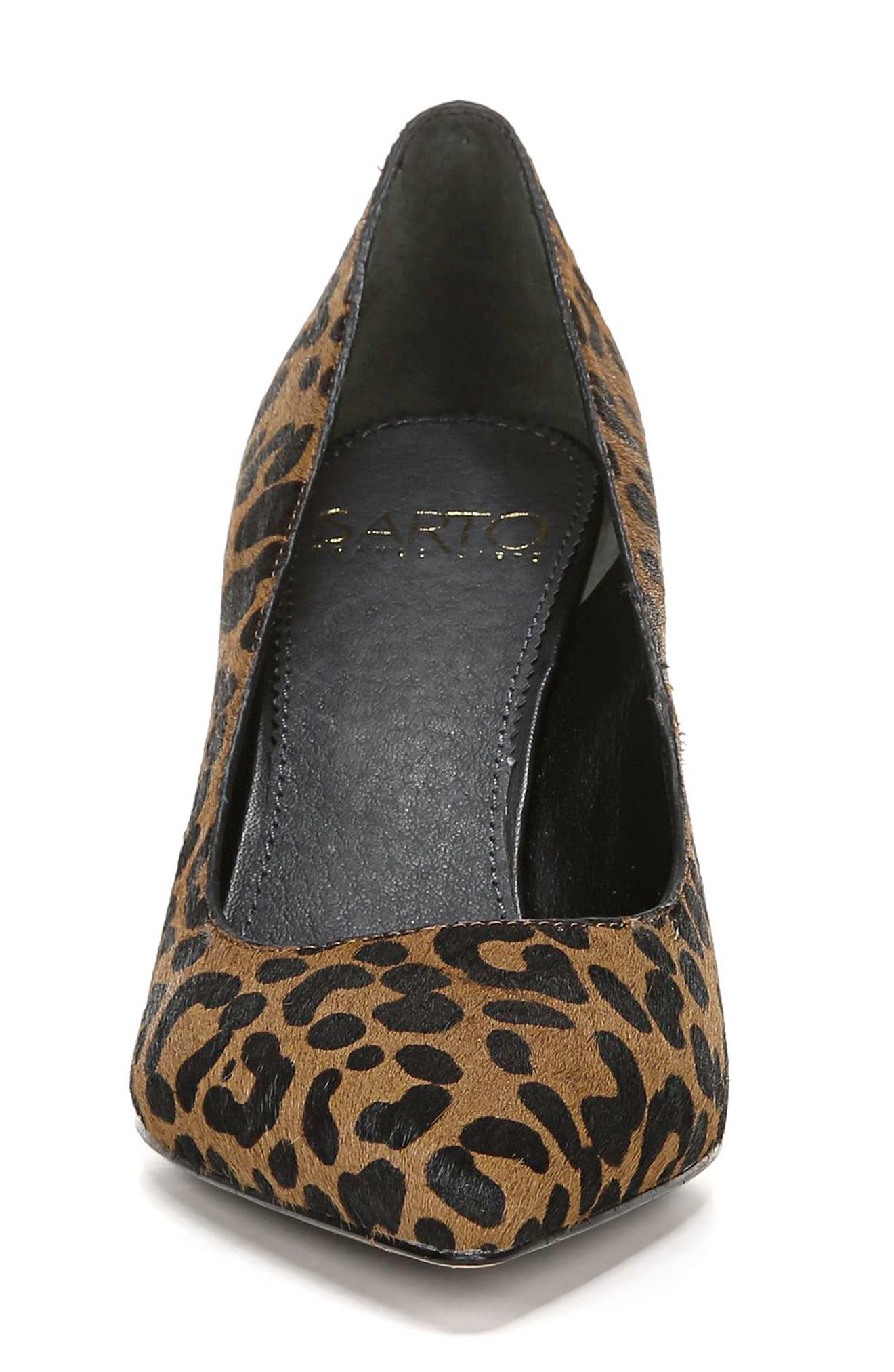 Sasha Pointy Toe Genuine Calf Hair Pump, Alternate, color, LEOPARD PRINT CALF HAIR